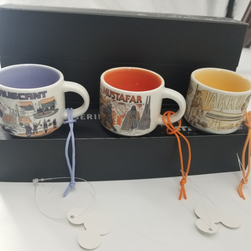 Starbucks Star Wars May the Fourth 2023 Been There Ornament Cups Full Set NWT - Picture 5 of 17